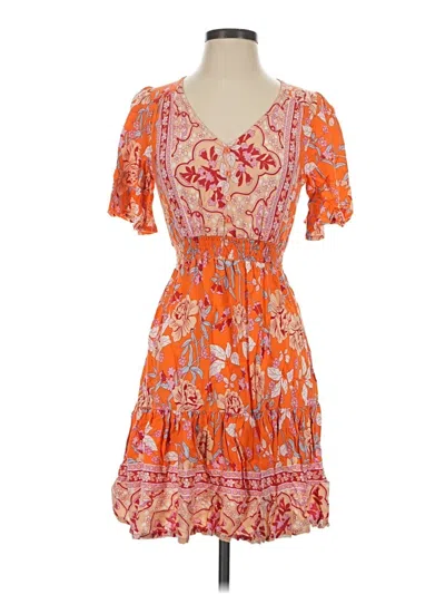 Pre-owned Lascana Cocktail Dress In Orange