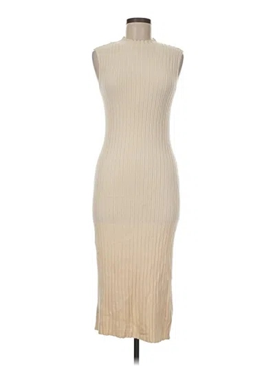 Pre-owned Lascana Cocktail Dress In Tan