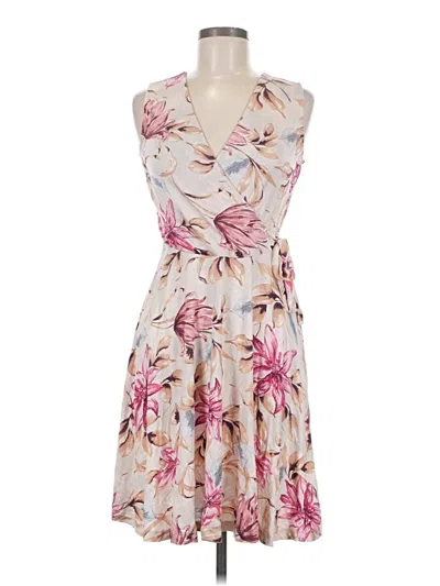 Pre-owned Lascana Cocktail Dress In Tan