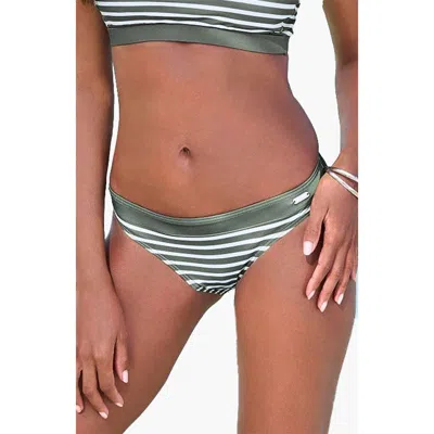 Lascana Contrast Classic Bikini Bottom In Green
