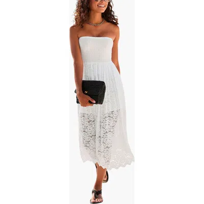 Lascana Convertible Lace Dress In White