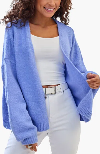 Lascana Cozy Open Front Cardigan In Blue