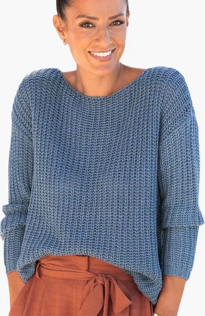 Lascana Crochet Knit Sweater In Black