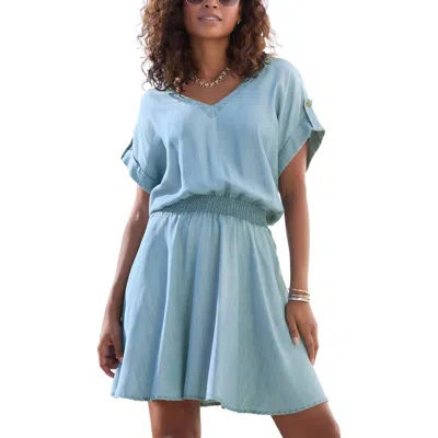 Lascana Denim Look Dress In Blue