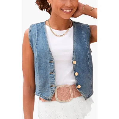 Lascana Denim Vest In Blue