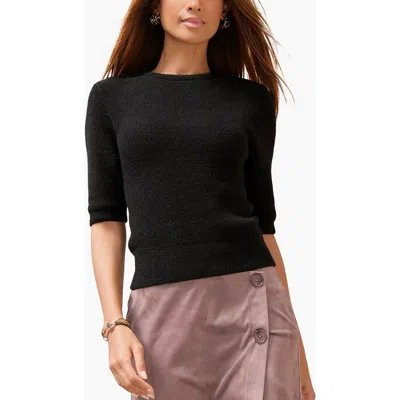 Lascana Elbow Length Sleeve Sweater In Black