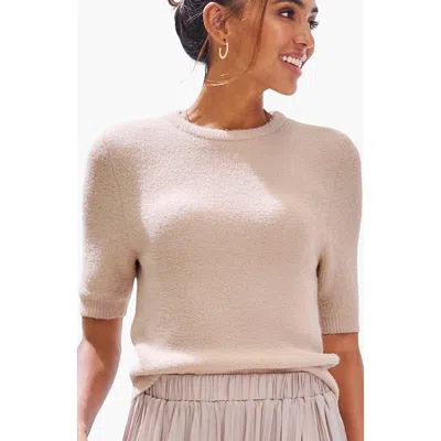 Lascana Elbow Length Sleeve Sweater In Neutral