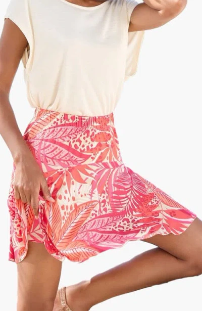 Lascana Flared Skort In White
