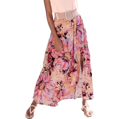 Lascana Flowy Floral Maxi Skirt In Pattern