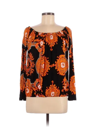 Pre-owned Lascana For Venus 3/4 Sleeve Blouse In Orange