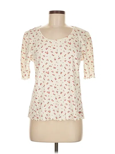 Pre-owned Lascana For Venus 3/4 Sleeve T-shirt In White