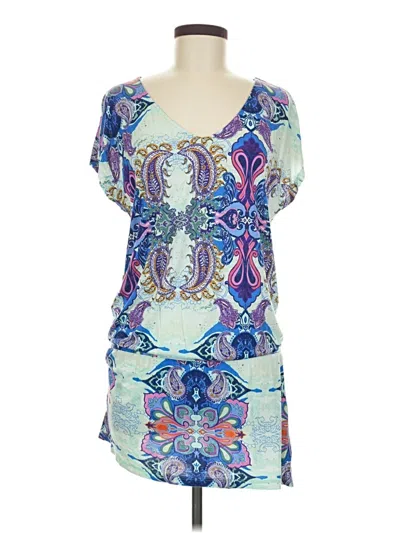 Pre-owned Lascana For Venus Casual Dress In Blue