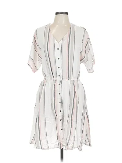 Pre-owned Lascana For Venus Casual Dress In White