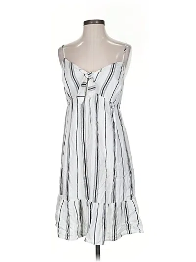 Pre-owned Lascana For Venus Casual Dress In White