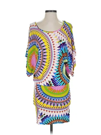 Pre-owned Lascana For Venus Casual Dress In Yellow