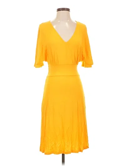 Pre-owned Lascana For Venus Cocktail Dress In Yellow
