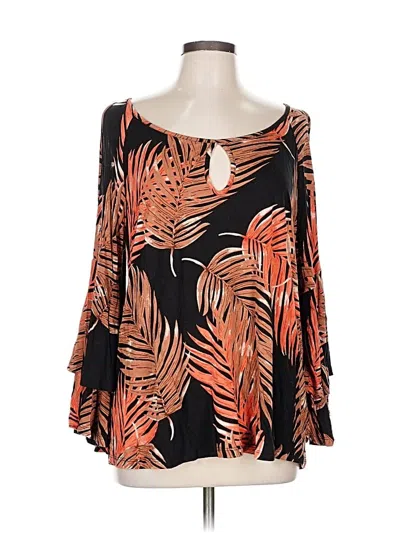 Pre-owned Lascana For Venus Long Sleeve Blouse In Black