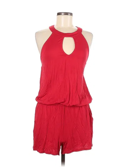 Pre-owned Lascana For Venus Romper In Red