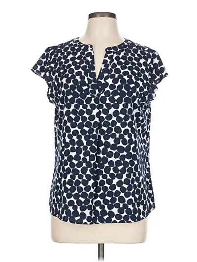 Pre-owned Lascana For Venus Short Sleeve Blouse In Blue