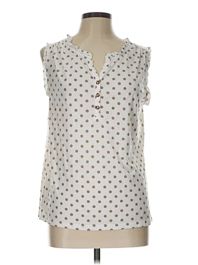 Pre-owned Lascana For Venus Sleeveless Blouse In White