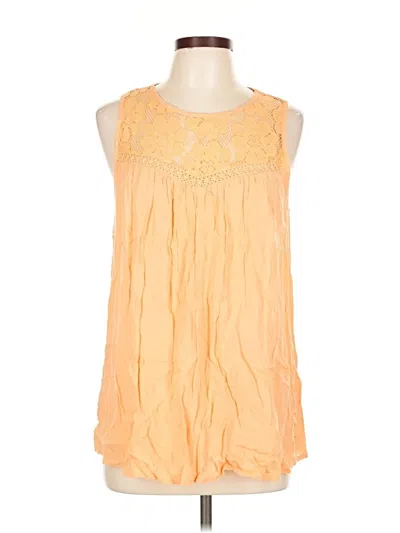 Pre-owned Lascana For Venus Sleeveless Blouse In Yellow