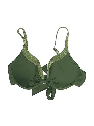 Pre-owned Lascana For Venus Swimsuit Top Green Swimwear