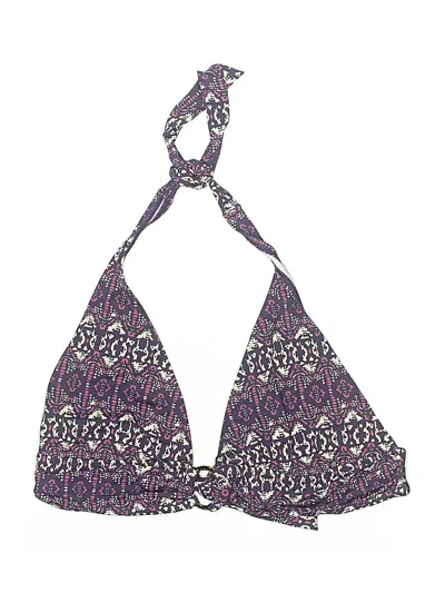 Pre-owned Lascana For Venus Swimsuit Top Purple Paisley Pattern Swimwear