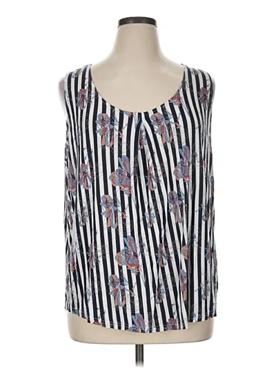 Pre-owned Lascana For Venus Tank Top Blue Square Neckline Tops