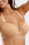 Lascana Front Clasp T-shirt Bra In Animal Print