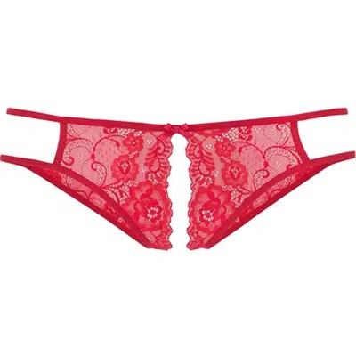Lascana Lace Open Brief In Red