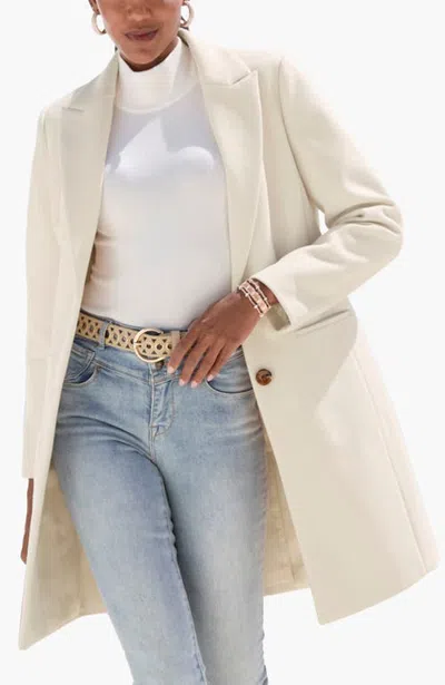 Lascana Long Button Up Coat In Pink