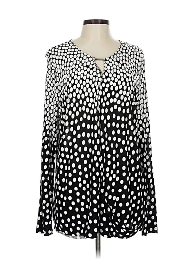 Pre-owned Lascana Long Sleeve Blouse In Black