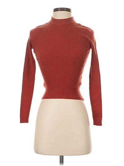 Pre-owned Lascana Long Sleeve Top Red Turtleneck Tops