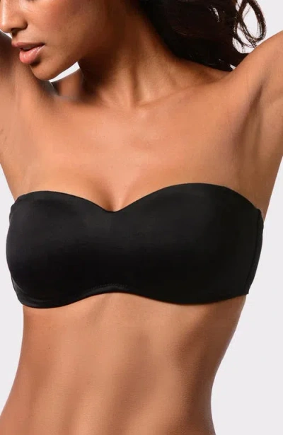 Lascana Multiway Clear Strap Strapless T-shirt Bra In Black