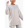 Lascana Oversized Basic Sweater In Silver