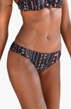 Lascana Pattern Classic Bikini Bottom In Black