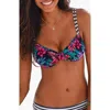 Lascana Pattern Underwire Bikini Top Size 32ddd In Multi