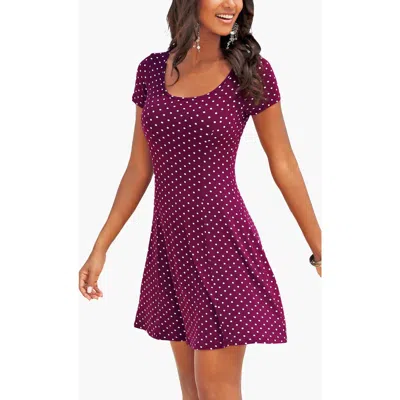 Lascana Polka Dot Print Dress In Brown