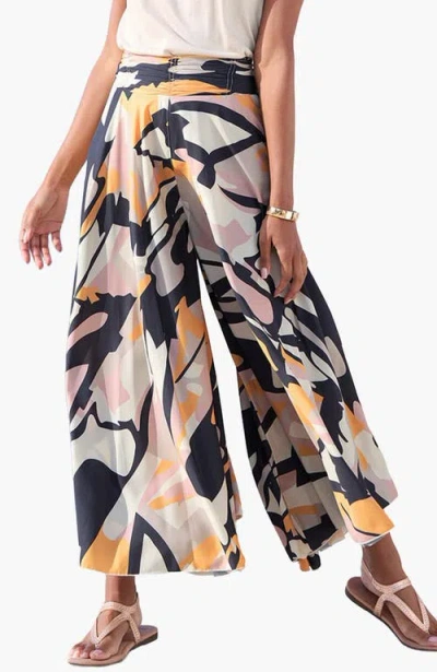 Lascana Printed Flowy Culottes In Multi