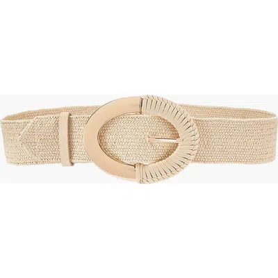 Lascana Raffia Waist Belt In Brown