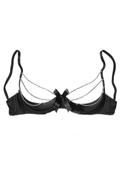 Lascana Sexy Chain Bow Shelf Bra In Black