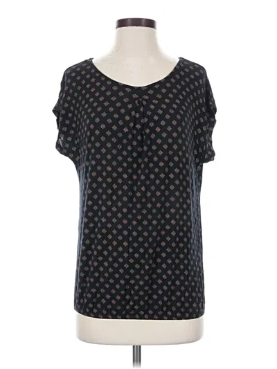 Pre-owned Lascana Short Sleeve Blouse In Black