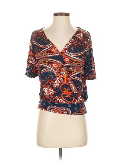 Pre-owned Lascana Short Sleeve Blouse In Orange