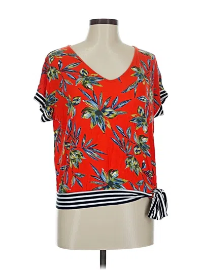 Pre-owned Lascana Short Sleeve Blouse In Orange