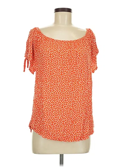 Pre-owned Lascana Short Sleeve Blouse In Orange