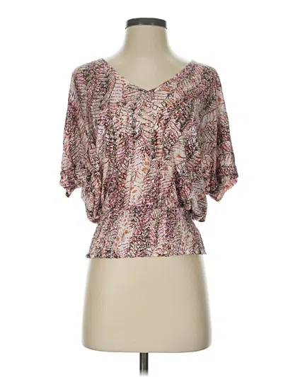 Pre-owned Lascana Short Sleeve Blouse In Pink