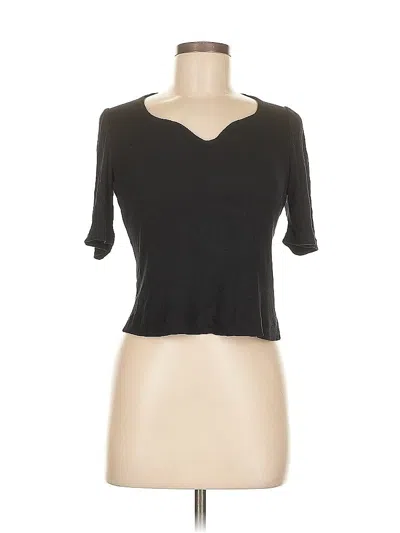 Pre-owned Lascana Short Sleeve T-shirt In Black