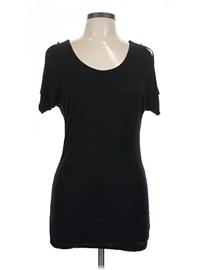 Pre-owned Lascana Short Sleeve T-shirt In Black