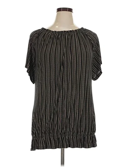 Pre-owned Lascana Short Sleeve T-shirt In Black