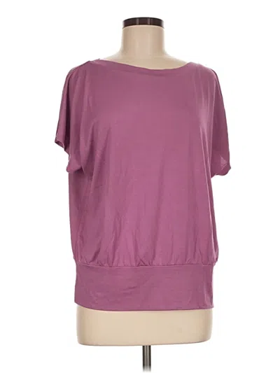 Pre-owned Lascana Short Sleeve T-shirt In Purple